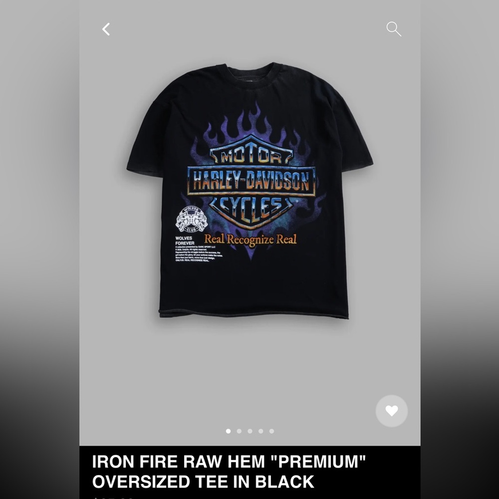 Darc Sport | Shirts | Darc Sport X Harley Davidson Iron Fire Raw